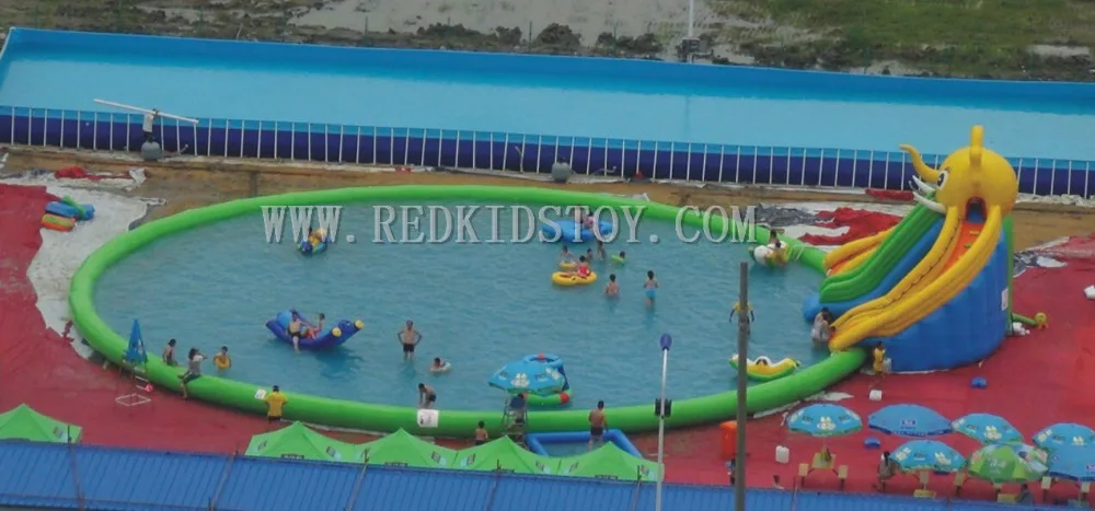 

Hot Sell! Inflatable Water Slide High Quality Inflatable Water Games CE Approved Inflatable Swimming Pool HZ-E029