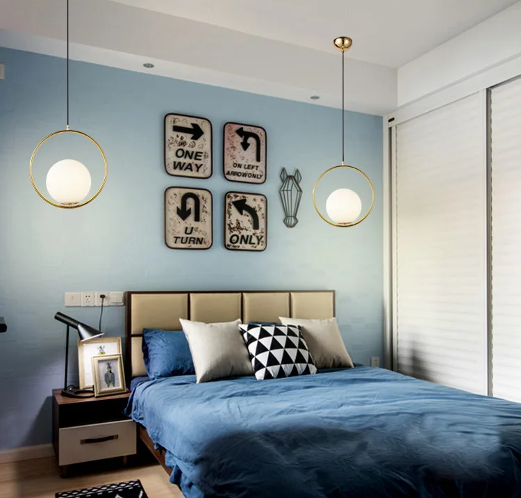 Современный стиль гостиной спальни минималистский ресторан подвесной