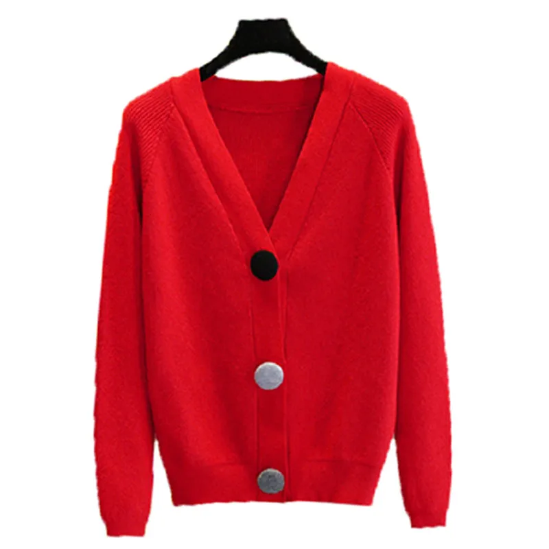 Женское базовое пальто осеннее пальто-свитер Женская куртка однобортный вязаный