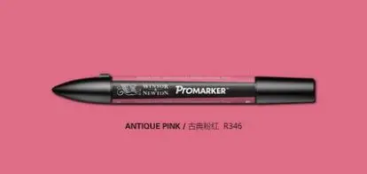 Winsor& Newton ProMarker двойной наконечник графический маркер ручка красные цвета кисти ручки - Цвет: antique pink