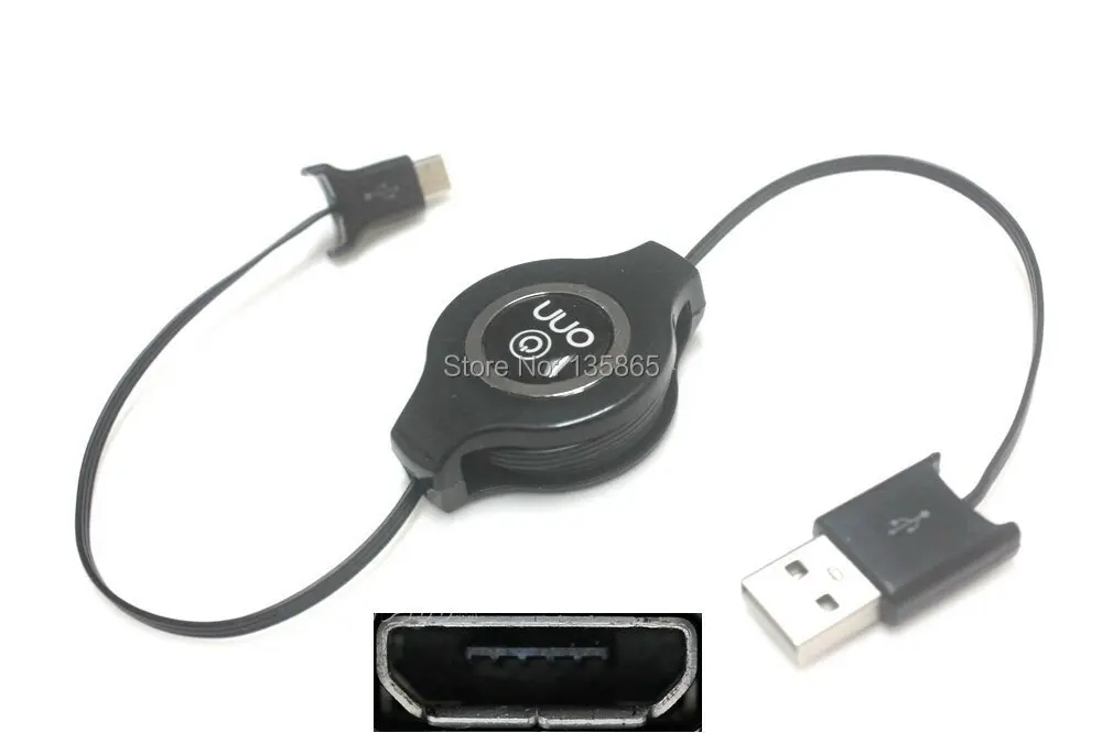 Оригинальный ONN Выдвижной Micro USB кабель синхронизации и зарядки 3 фута|usb usb|micro usb