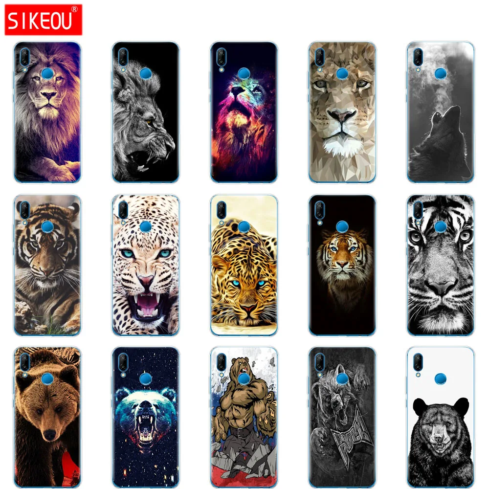 Силиконовый чехол для телефона 5 84 &quotHuawei P20 Lite P 20 задняя крышка с рисунком волка