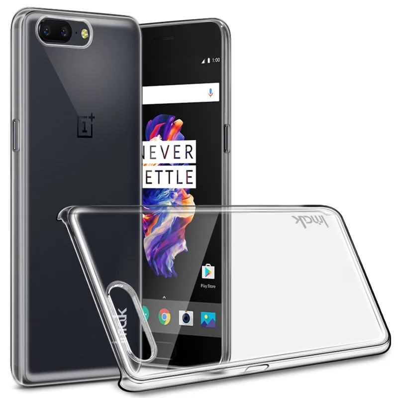 IMAK Crystal чехол II Ультра тонкий прозрачный ПК Жесткий Чехол для Oneplus 5/One Plus 5 A5000