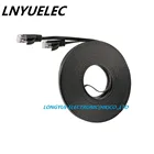 Плоский сетевой Ethernet-Кабель UTP CAT6 из чистой меди, кабель LAN с соединениями RJ45, белыйчерный, 0,25 м0,5 м1 м1,5 М2М3 м5 м10 м15 м30 м