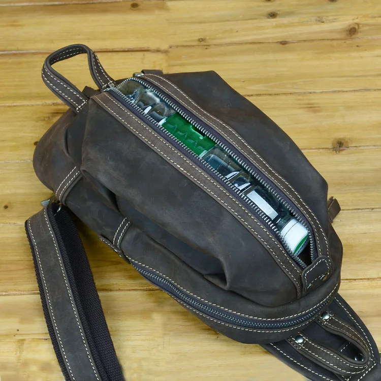 Винтажная Сумка для фотоаппарата crazy horse из натуральной кожи мужская сумка