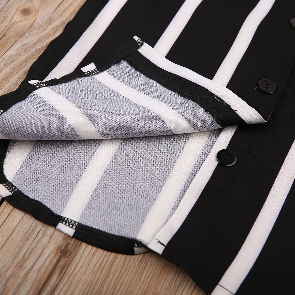 2017 модная Милая черная блузка в полоску с длинными рукавами для новорожденных