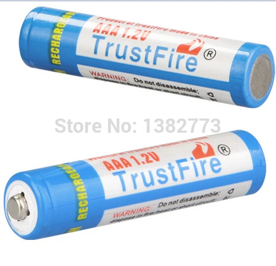 4 шт./упак. Trustfire AAA 1150 мАч Ni-MH 1.2В аккумуляторная батарея с держателем корпуса для