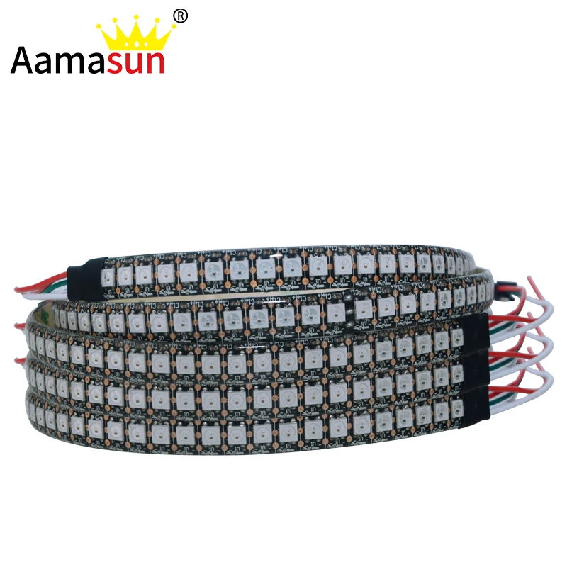 1 м Светодиодная лента светильник WS2812 2812B RGB полоса 144 светодиодный s IP33 IP65 IP67