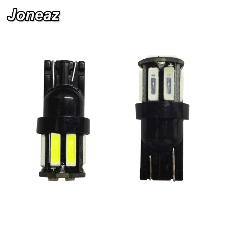 1х t10 w5w внутреннее светодиодное автомобильное освещение авто 7020 чип 10 SMD номерные