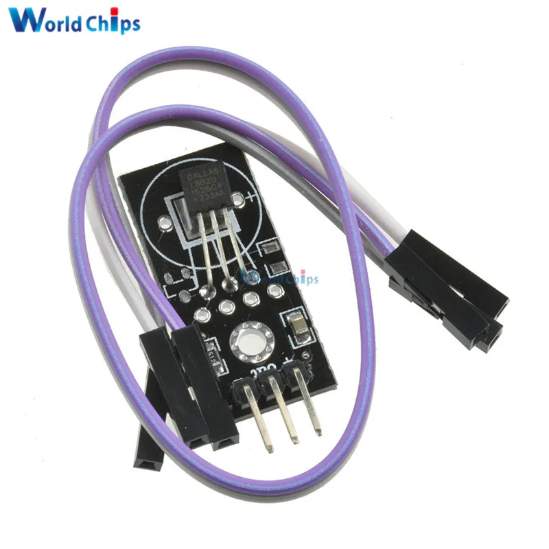 Цифровой модуль обнаружения температуры DS18B20 датчика плата для Arduino DC 5V Dupont