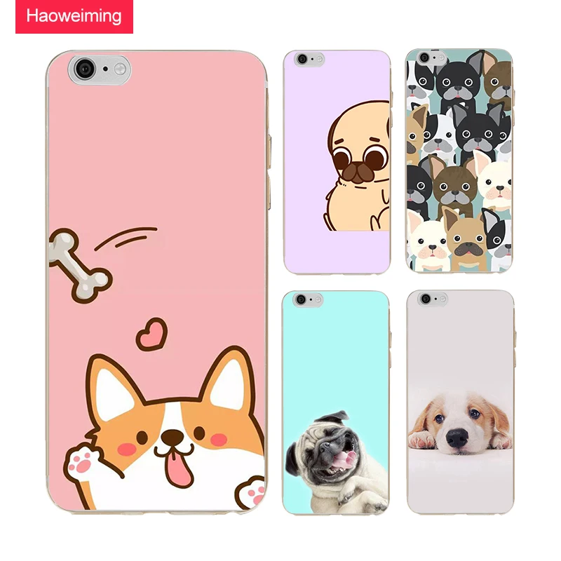 Haoweiming простое искусство kawaii собака силиконовый чехол для LG G5 G6 K4 K8 K10 ЕС htc M9 M10 Desire