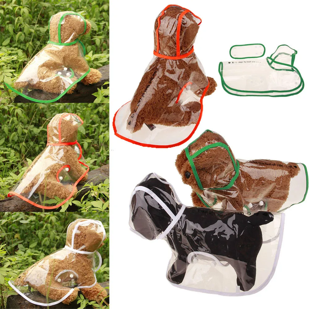 Waterproof Puppy Rain Jacket Transparent Raincoats Dog Light Clothes Pet Accessories Spring Summer Coats Raincoat |