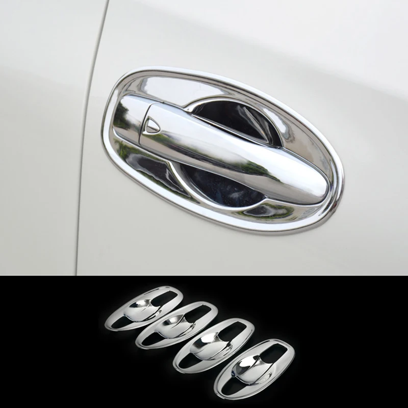 

For Nissan Rogue X-Trail t32 2014 2015 2016 2017 2018 ABS Chrome Door Handle Bowl Cover Trim Insert Catch car accessories 8PCS