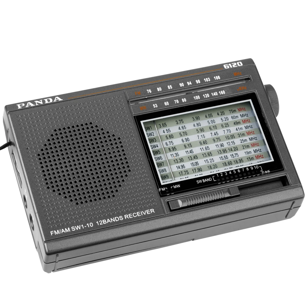 Панда 6120 двенадцать диапазонное радио FM MW SW автоматический поиск таймера машина