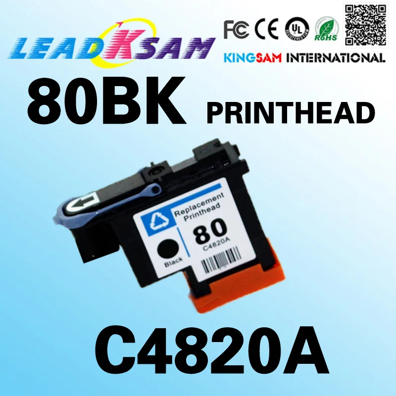 Печатающая головка для 80 совместимых C4820A C4821A C4822A C4823A совместима с чернилами hp80