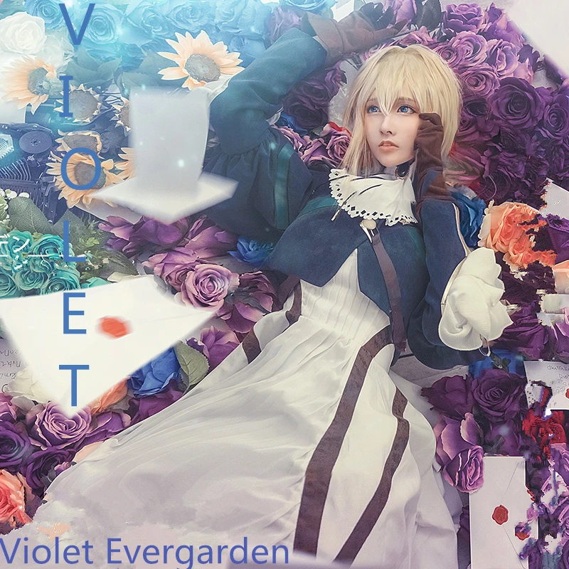 Новинка 2018 лидер продаж костюм для косплея Ainme фиолетового цвета Evergarden женское