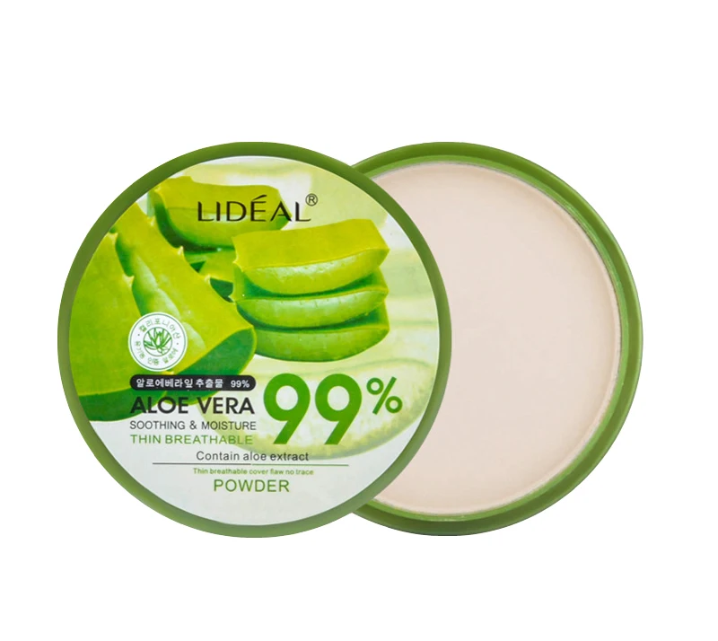 Natural Smooth Concealer Face Pressed Powder Pores Cover Brighten Aloe Vera Essence Moisturizing Make Up Palette |