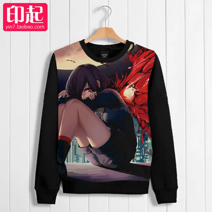 Токийский Гуль Аниме Косплей Kirishima Touka утолщенные осенние и зимние толстовки
