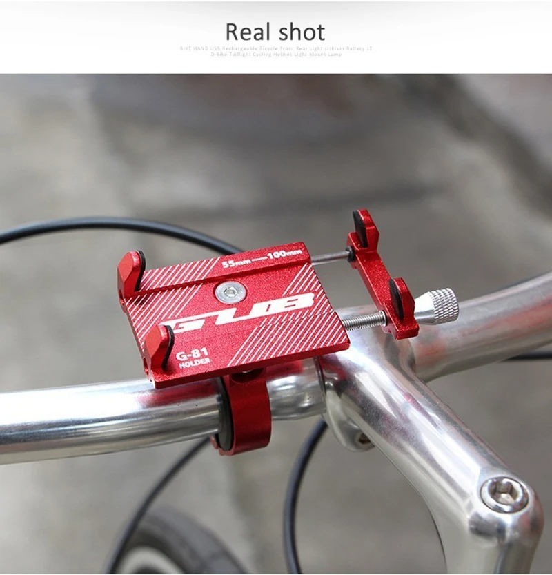 GUB G81 G-81 Aluminum Bicycle Phone Holder For Smartphone 3.5-6.2 inch Adjustable Support GPS Bike Phone Stand Mount Bracket