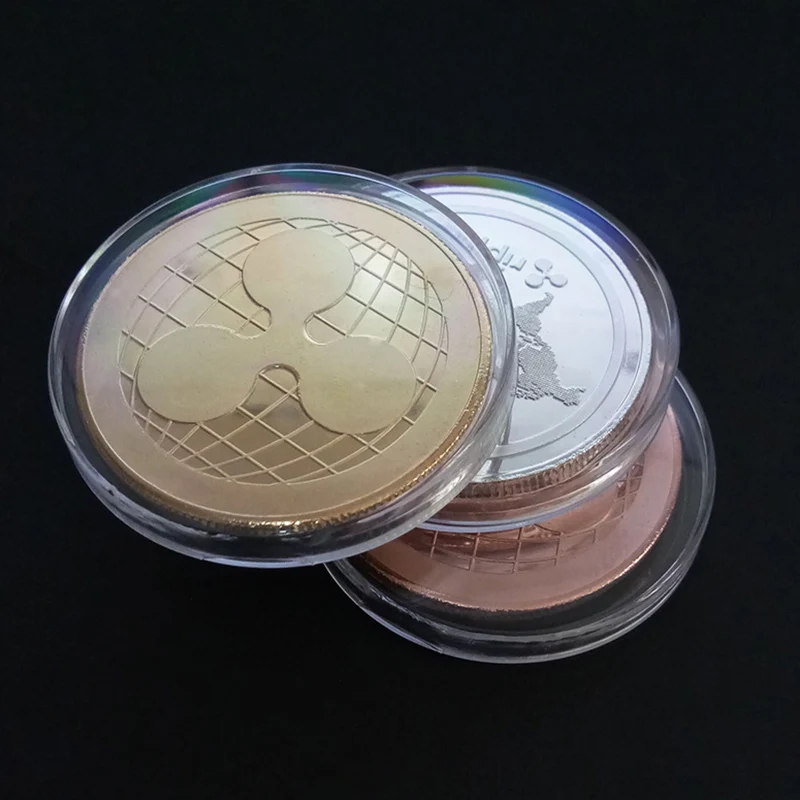 Горячая Распродажа монета рябь памятная круглая криптовалюта плакированная