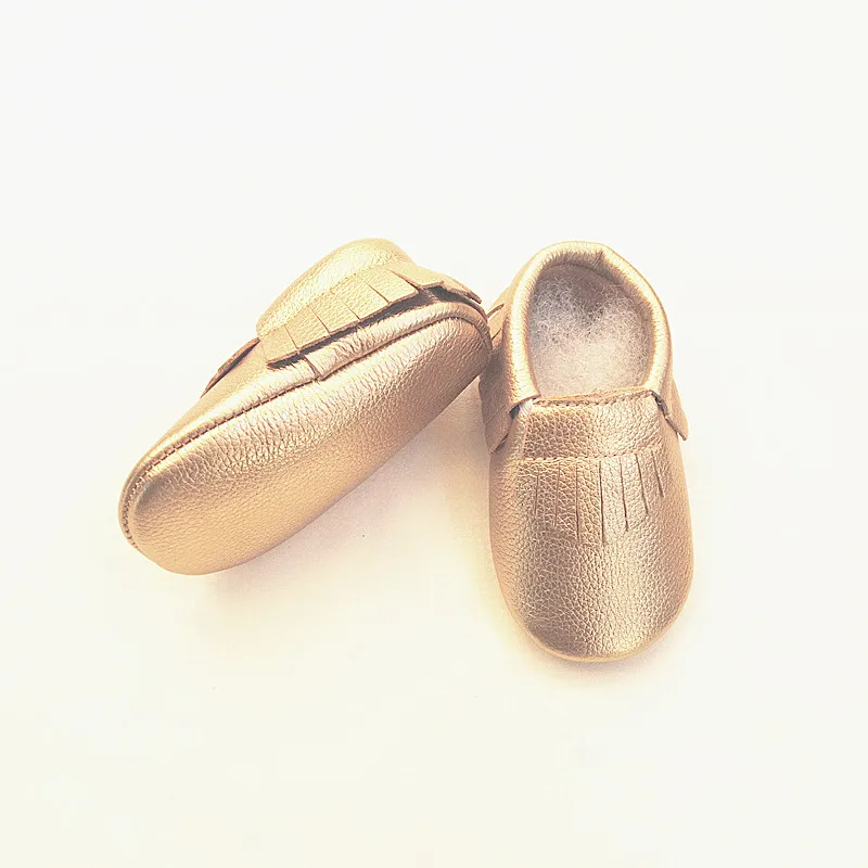 Мокасины из натуральной кожи для новорожденных обувь первых шагов с мягкой