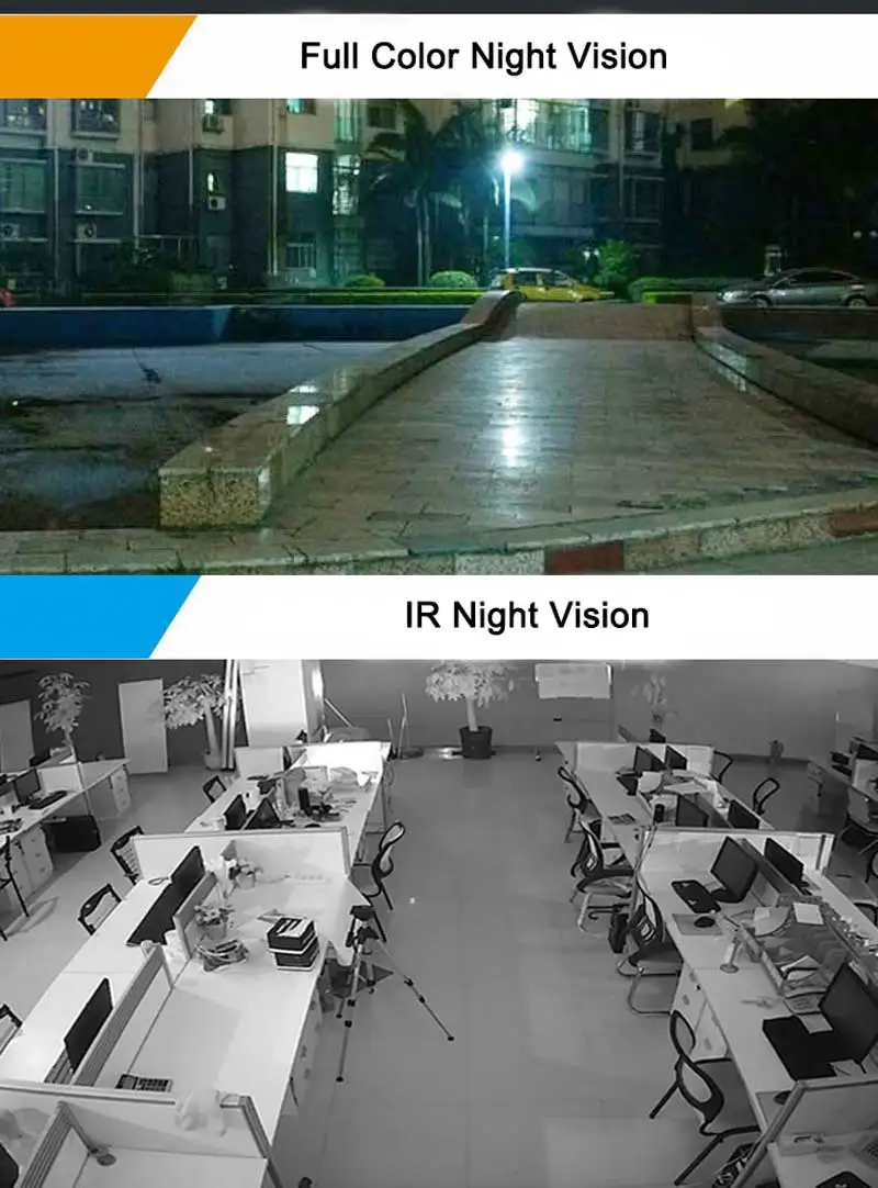 1080P WiFi IP Camera ONVIF Outdoor Waterproof Full Color Night Vision Security CCTV Camera Cloud Storatge Wireless Surveillance