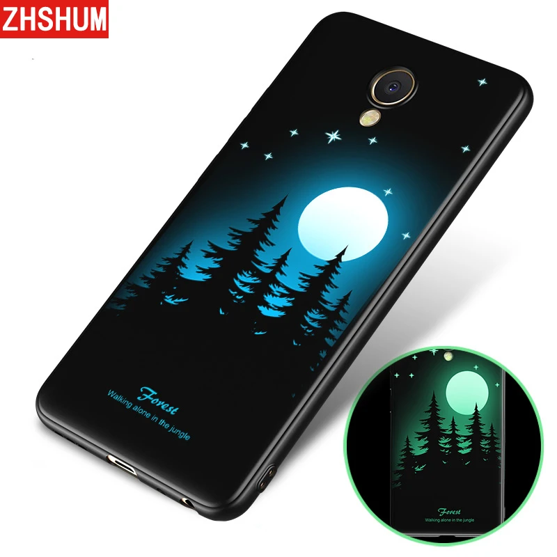 ZHSHUM 3D светящийся чехол для meizu m5 Note Мягкий силиконовый с узором лампа ТПУ полное