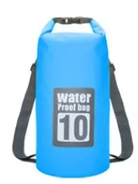 Bue 10L 5L/10L/15L/20L/30L водонепроницаемые сумки ПВХ сумка для хранения сухих мешков сплав на каноэ каяках Спорт на открытом воздухе сумки для плавания Дорожный комплект рюкзак - Цвет: Bue 10L