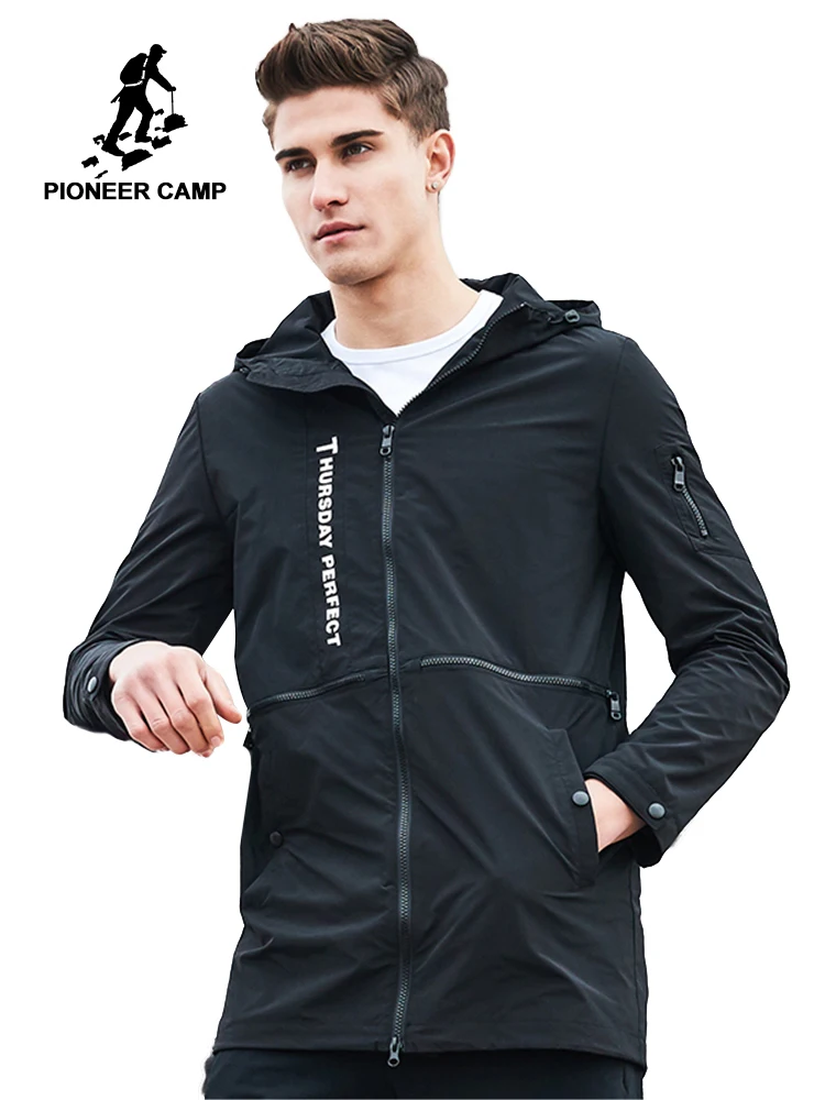 Мужская ветровка с капюшоном Pioneer Camp Повседневная Верхняя одежда высшего