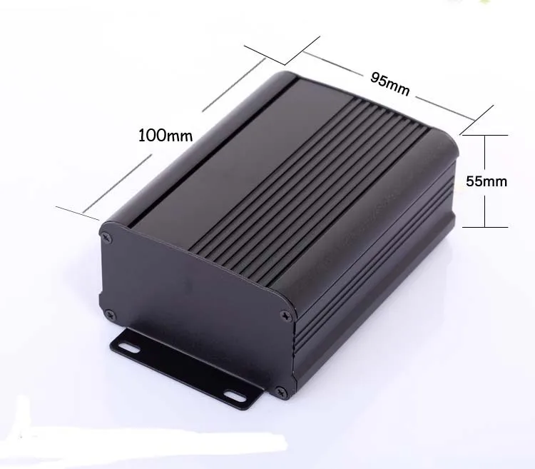 Алюминиевый корпус electircal project box PCB чехол 95x55x100 мм DIY новый для инструмента|enclosure