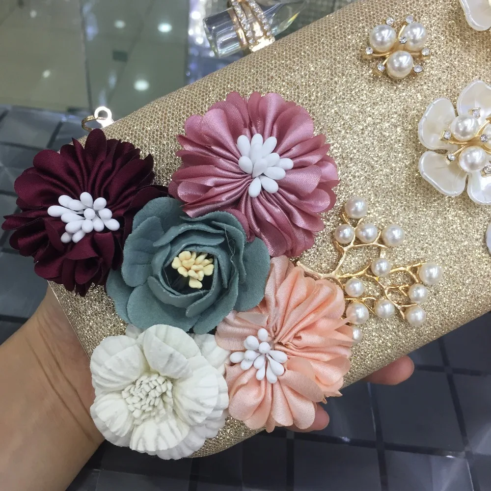 Новинка! 2017 женские сумки мессенджеры с цветами модная мини сумка бриллиантами в