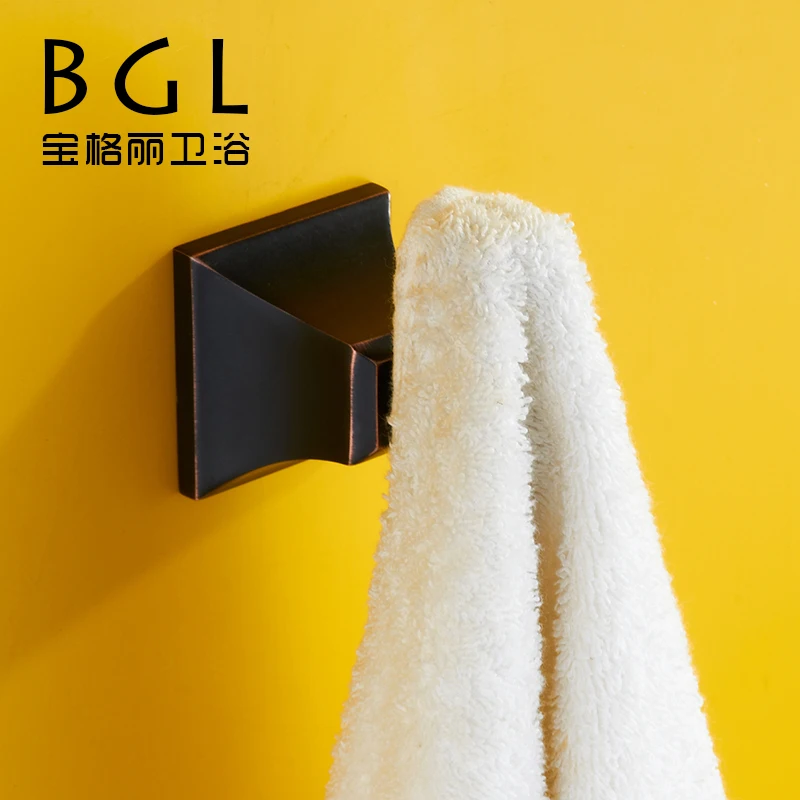 Современный матовый черный 304 нержавеющая сталь крючок для полотенец квадратный