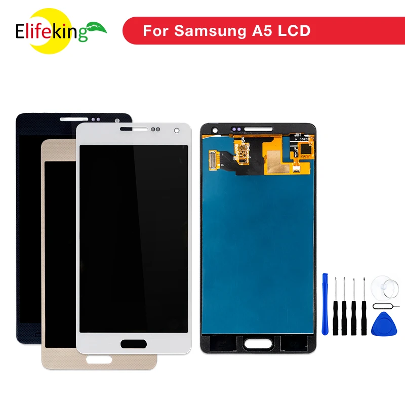 1 шт./лот A5 ЖК сенсорный экран для Samsung Galaxy 2015 A500F A500FU A500M дисплей с сенсорным