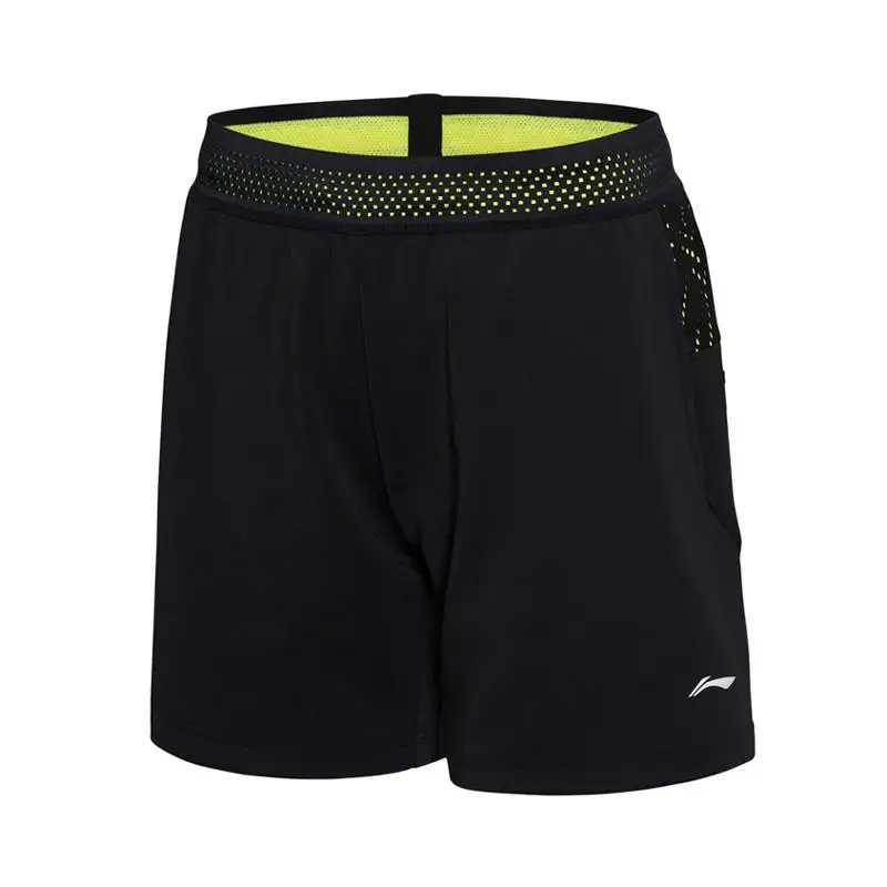 Li-Ning, женские шорты для соревнований по бадминтону, шорты для сухого Томаса и Кубка убер, спортивные шорты с подкладкой, AAPN022 CAMJ18 - Цвет: AAPN022 1H