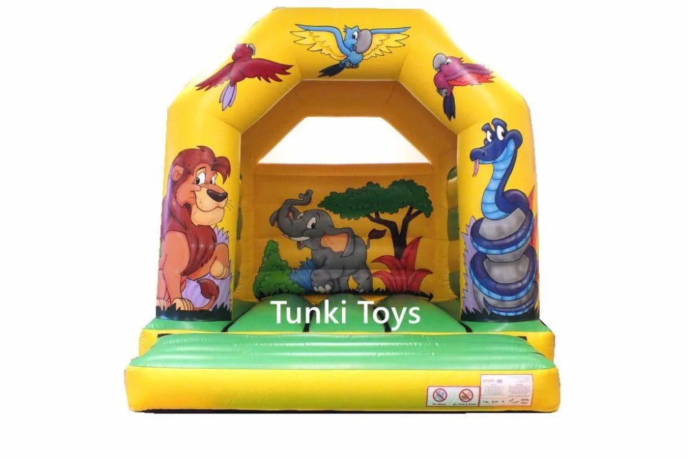 

FREE SHIPPING! roofed jungle bouncy castle