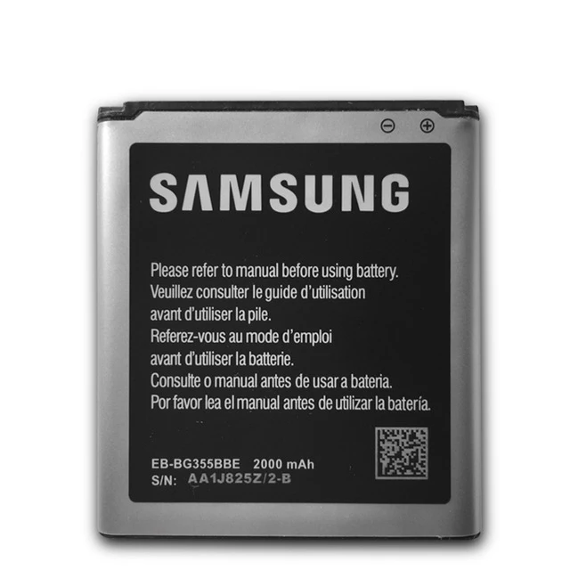 100% Original Samsung Phone Battery for Galaxy Core 2 Replacement G355 G355H G355M EB-BG355BBE 2000mAh | Мобильные телефоны и