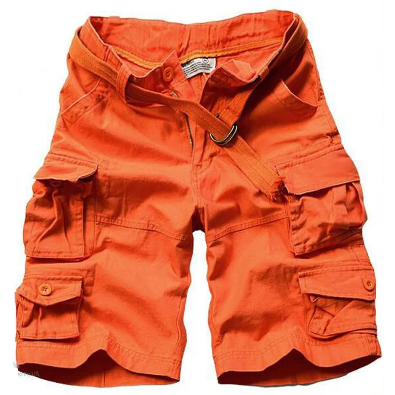 Мужские шорты-карго мужские свободные шорты из хлопка бриджи размеры 3XL | Мужская