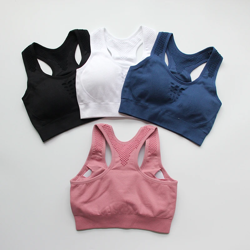 Сексуальный полый спортивный бюстгальтер Топ для женщин пуш-ап бесшовный лифчик