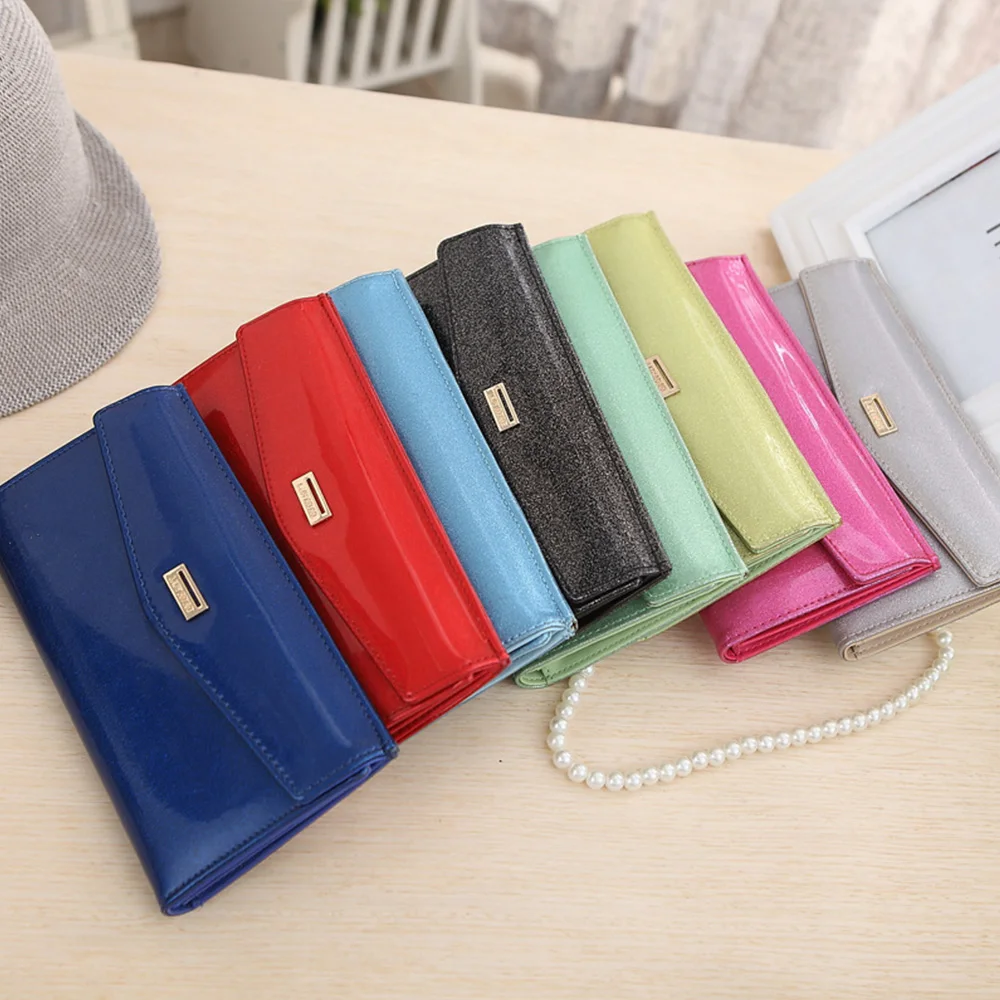 9 Color Retro Hasp Women Wallets Candy colors Women's Purse Long Frosted Ladies Wallet PU Leather Card Holder | Багаж и сумки