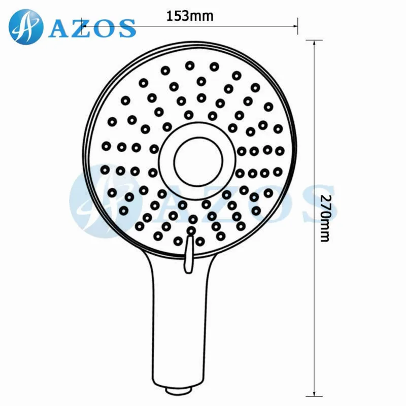 Насадка для душа ручная из АБС пластика с хромированным покрытием|shower head|hand held