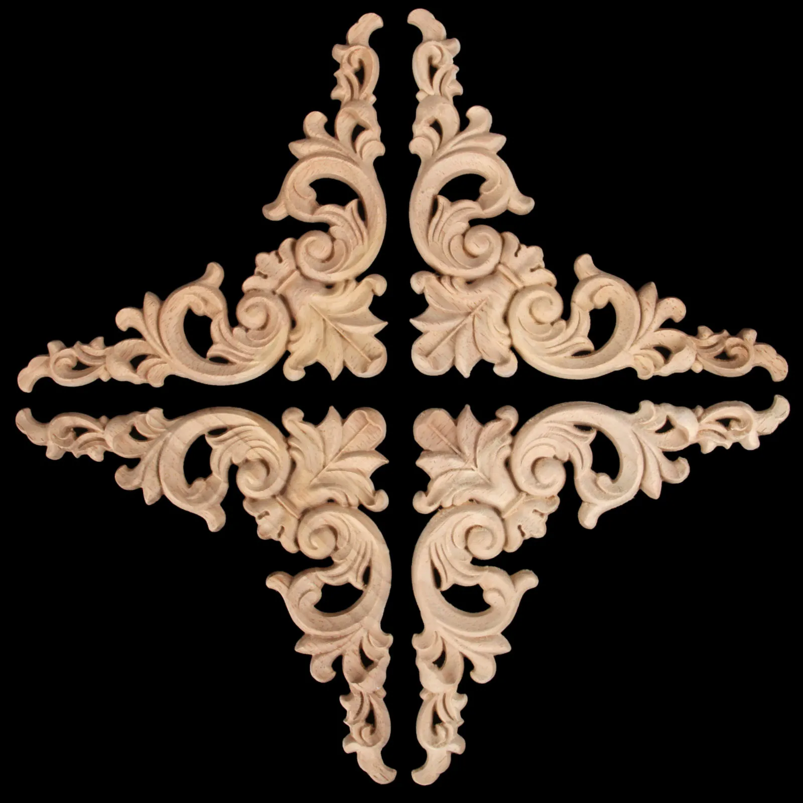 1 шт. наклейка с резьбой по дереву Угловые аппликация рама украшение для двери