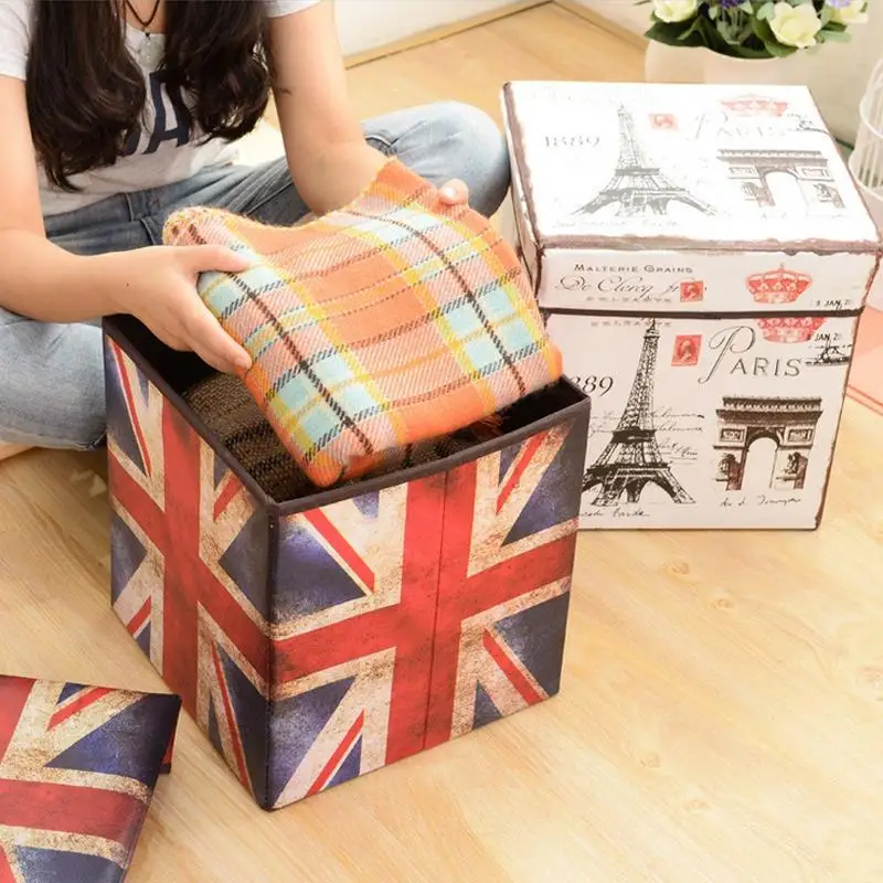 Домашние контейнеры ящик для хранения игрушек на стул с крышкой сумки