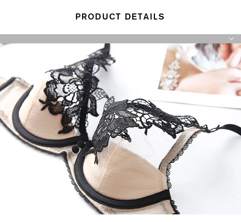 BALALOUM полупрозрачный женский сексуальный кружевной бюстгальтер с вышивкой и трусики, комплекты пуш-ап бюстгальтера, бесшовные стринги с Т-образной спинкой, женское нижнее белье