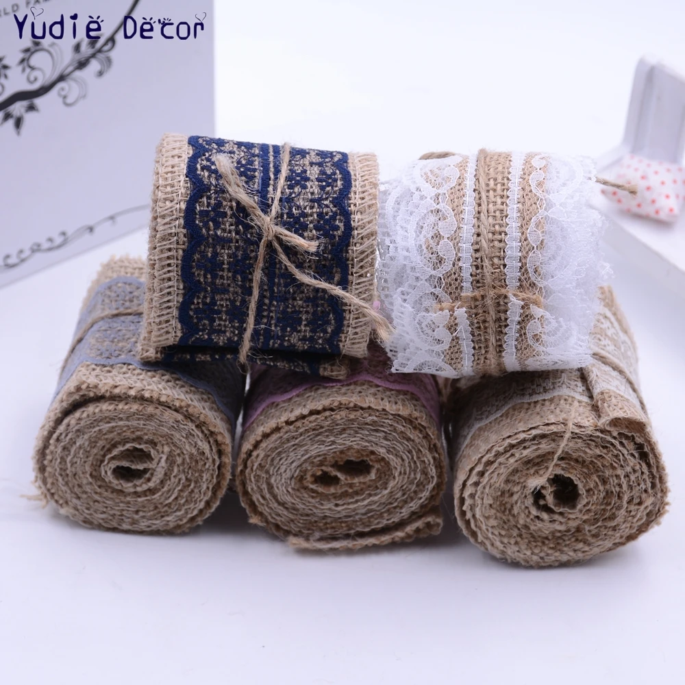 Длина 2 м в ширину 6 см натуральная кружевная отделка сделай сам венок Крафт лента