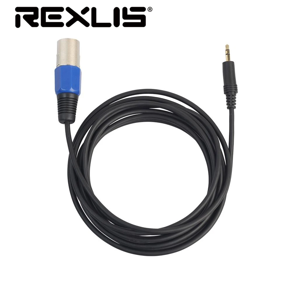 REXLIS 3 метра 5 мм стерео разъем Pin XLR Мужской микрофонный кабель аудио запись|Кабели