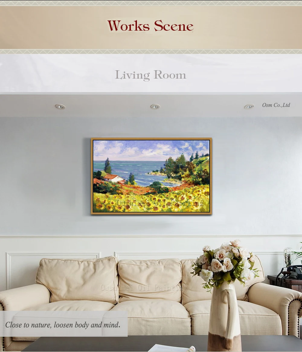 Прямая поставка от художника высокое качество ручная роспись летний пейзаж