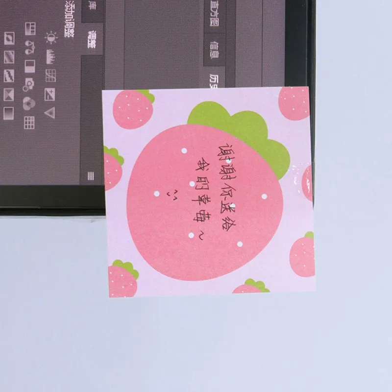 50 page милый Kawaii Ins фрукты Клубника Вишня стикер для заметок коврик планировщик наклейка бумага корейский школьные канцелярские принадлежности