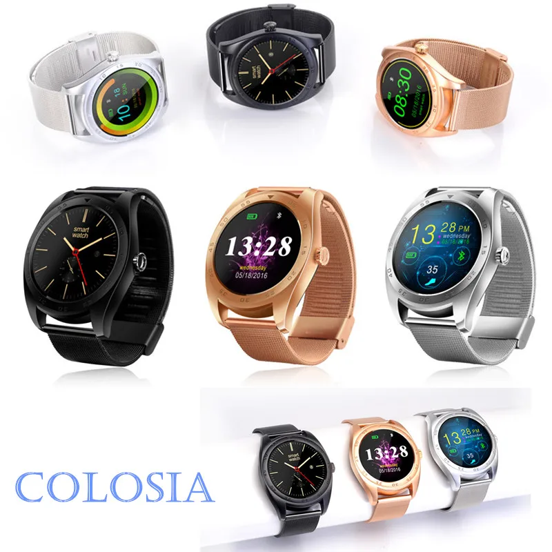 K89 Смарт-часы ips круглый экран Smartwatch монитор сердечного ритма с синхронизацией