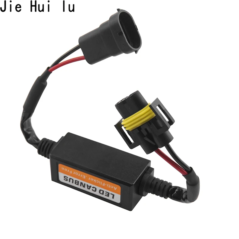 1X H7 H4 H8 H1 9006 9005 H3 Canbus Cable Resistor H11 HB3 HB4 LED Canceller Load No Error Flickering Decoder Wire images - 6