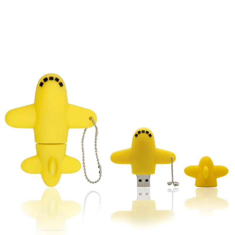 Новый стиль USB флеш накопитель в форме самолета 2 0 карта памяти персонаж 32 ГБ 16 8 4